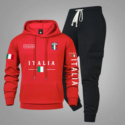Herren Casual-Set – Hoodie & Cargo-Jogginghose