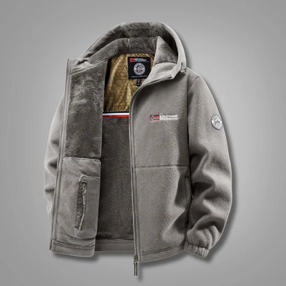 Herren-Winterjacke mit warmem Fleece-Innenfutter