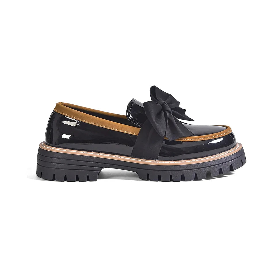 Valerie Plateau-Loafer mit Schleife