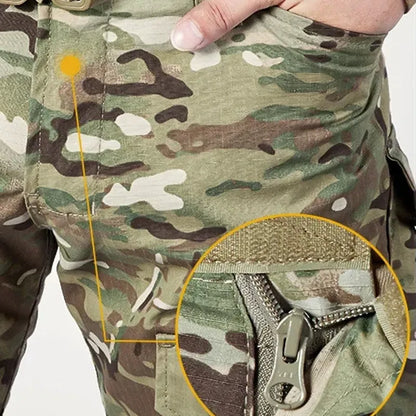 50% Rabatt – Robuste Herren Cargo Hose mit integrierten Kniepolstern